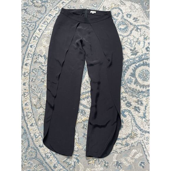 TOTEME Women's Black Toulon Front Silk Trousers Pants Classic Career Wear XS - Picture 1 of 6
